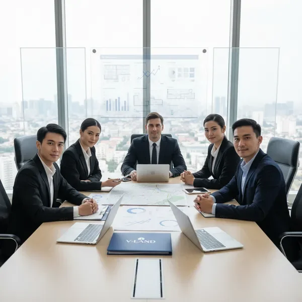 צוות V-LAND במשרד